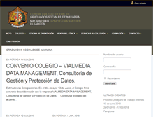 Tablet Screenshot of gradusocialesnavarra.org